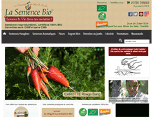 Tablet Screenshot of lasemencebio.com